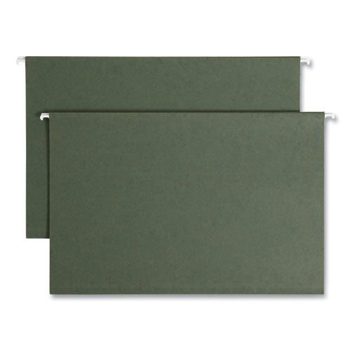 Image of Smead Box Bottom Hanging File Folders, 1" Capacity, Legal Size, Standard Green, 25/Box
