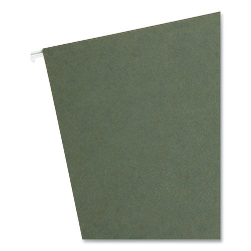 Image of Smead Box Bottom Hanging File Folders, 1" Capacity, Legal Size, Standard Green, 25/Box