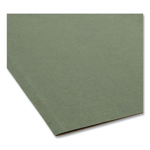 Image of Smead Box Bottom Hanging File Folders, 1" Capacity, Legal Size, Standard Green, 25/Box