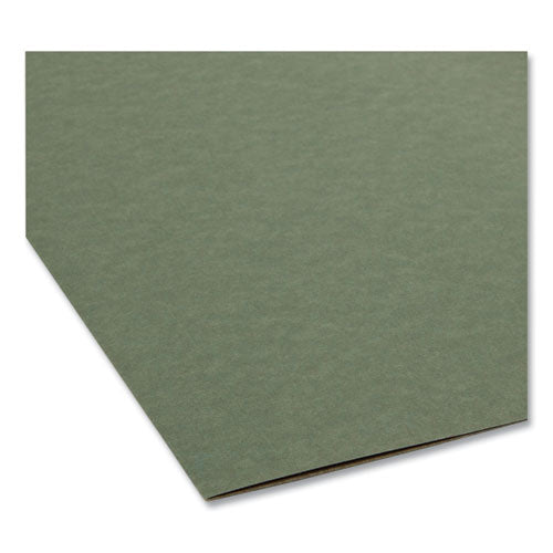 Image of Smead Box Bottom Hanging File Folders, 2" Capacity, Legal Size, Standard Green, 25/Box