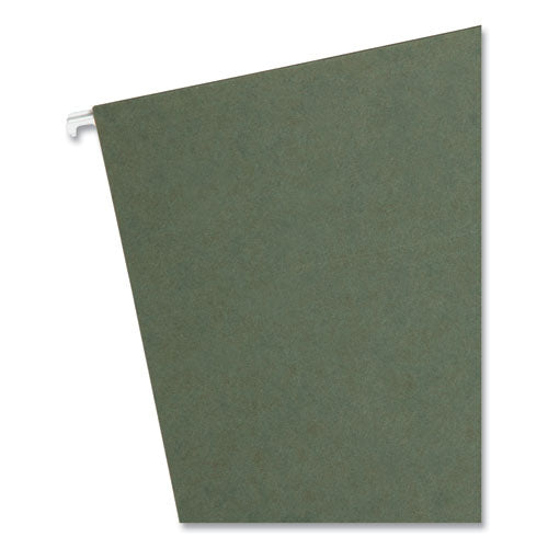 Image of Smead Box Bottom Hanging File Folders, 3" Capacity, Legal Size, Standard Green, 25/Box