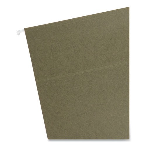 Image of Smead Box Bottom Hanging File Folders, 2" Capacity, Letter Size, Standard Green, 25/Box