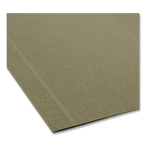 Image of Smead Box Bottom Hanging File Folders, 2" Capacity, Letter Size, Standard Green, 25/Box