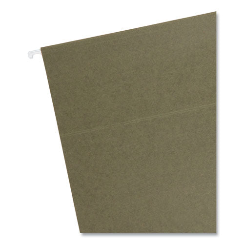Image of Smead Box Bottom Hanging File Folders, 2" Capacity, Legal Size, Standard Green, 25/Box