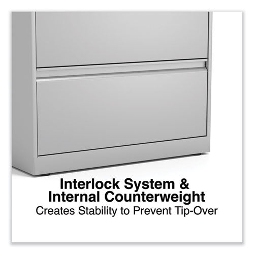 Image of Alera® Lateral File, 2 Legal/Letter-Size File Drawers, Light Gray, 30" x 18.63" x 28"