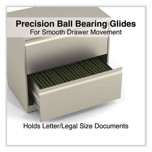 Image of Alera® Lateral File, 2 Legal/Letter-Size File Drawers, Putty, 30" x 18.63" x 28"