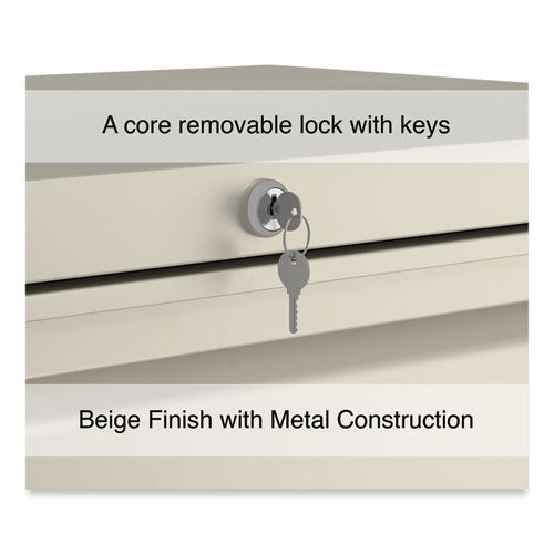 Image of Alera® Lateral File, 4 Legal/Letter-Size File Drawers, Putty, 30" x 18.63" x 52.5"