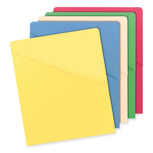 Image of Smead Organized Up Slash Jackets, Letter Size, Assorted Colors, 25/pack