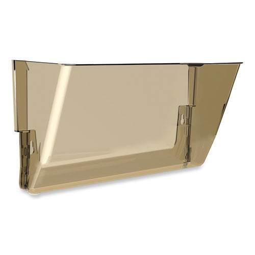 Image of Storex Wall File, Letter Size, 13" x 4" x 7", Smoke