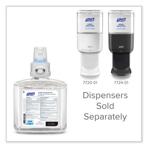 Image of PURELL® Vf Plus Hand Sanitizer Gel, 1,200 Ml Refill Bottle, Fragrance-Free, For Es8 Dispensers, 2/Carton