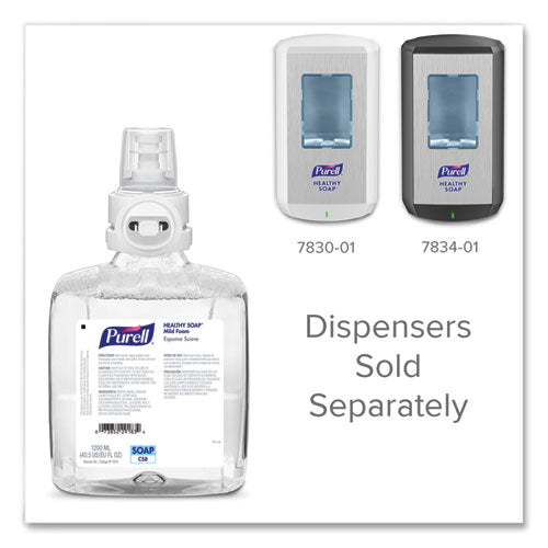 Image of PURELL® Professional HEALTHY SOAP Mild Foam Refill, For CS8 Dispensers, Fragrance-Free, 1,200 mL, 2/Carton