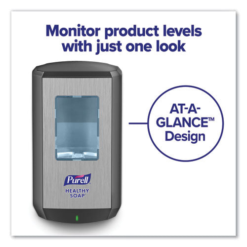 Image of PURELL® Healthy Soap 2.0% CHG Antimicrobial Foam Refill for CS8 Dispensers, Fragrance-Free, 1,200 mL, 2/Carton