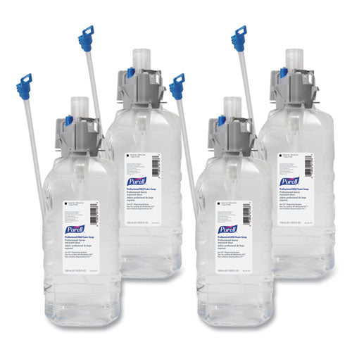 Image of PURELL® Professional Mild Foam Soap Refill, For CX, CXi, CXT Dispensers, Fragrance-Free, 1,500 mL, 4/Carton