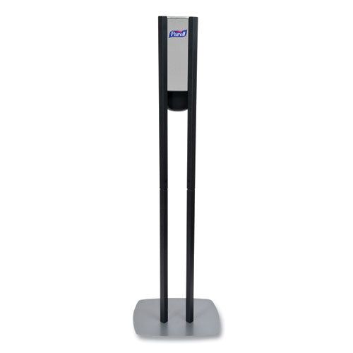 Image of PURELL® Es8 Hand Sanitizer Floor Stand With Dispenser, 1,200 Ml, 13.5 X 5 X 28.5, Graphite/silver