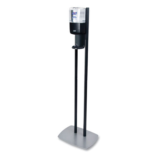 Image of PURELL® Es8 Hand Sanitizer Floor Stand With Dispenser, 1,200 Ml, 13.5 X 5 X 28.5, Graphite/silver
