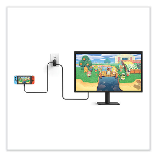 Image of Belkin® Connect 46.5W Multi-Port Power Hub for USB-C Laptop or Nintendo Switch, 3 Ports, Black
