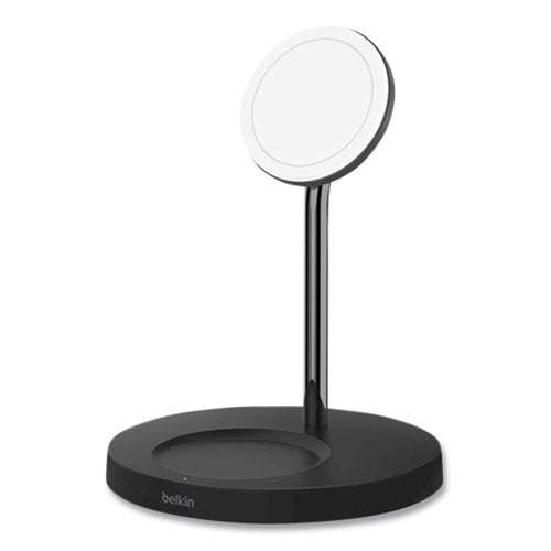 Image of Belkin® BOOST CHARGE Pro 2-in-1 Wireless Charger Stand, 15 W, Black
