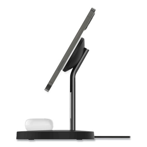 Image of Belkin® BOOST CHARGE Pro 2-in-1 Wireless Charger Stand, 15 W, Black
