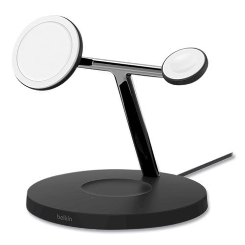 Image of Belkin® BOOST CHARGE Pro 3-in-1 Wireless Charger, 15 W, Black