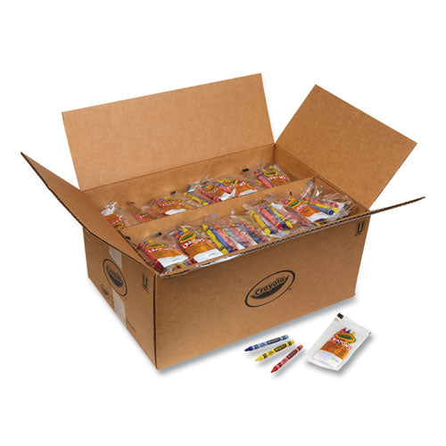 Image of Crayola® Washable Crayons, Blue, Red, Yellow 3/Pack, 360 Packs/Carton