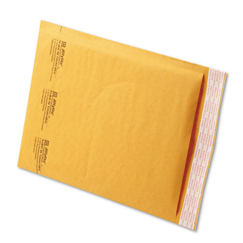 Image of Sealed Air Jiffylite Self-Seal Bubble Mailer, #2, Barrier Bubble Air Cell Cushion, Self-Adhesive Closure, 8.5 x 12, Brown Kraft, 100/CT