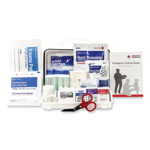 Image of First Aid Only ANSI 2021 First Aid Kit for 10 People, 76 Pieces, Plastic Case