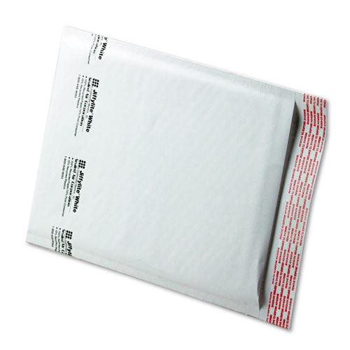Image of Sealed Air Jiffylite Self-Seal Bubble Mailer, #2, Barrier Bubble Air Cell Cushion, Self-Adhesive Closure, 8.5 x 12, White, 100/Carton