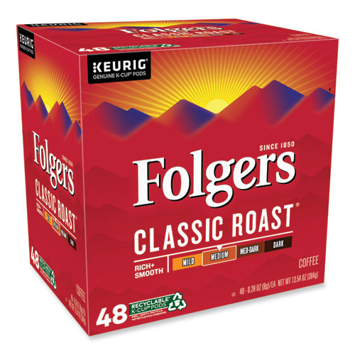 Image of Folgers® Gourmet Selections Classic Roast Coffee K-Cups, 48/Box