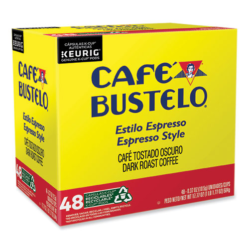 Image of Cafe Bustelo Espresso Style K-Cups, 48/Box