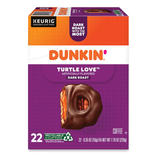 Image of Dunkin'® K-Cup Pods, Turtle Love Coffee, 22/Box