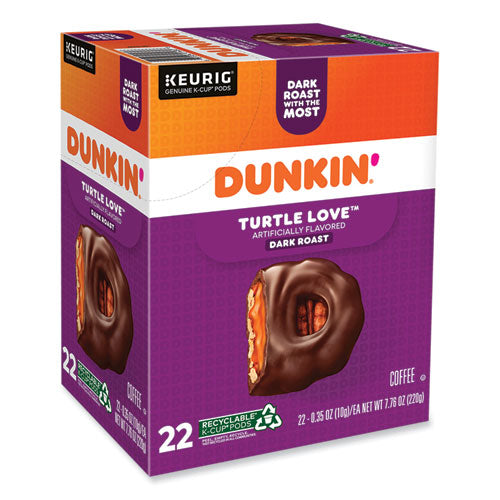 Image of Dunkin'® K-Cup Pods, Turtle Love Coffee, 22/Box