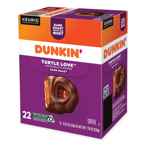 Image of Dunkin'® K-Cup Pods, Turtle Love Coffee, 22/Box