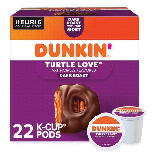 Image of Dunkin'® K-Cup Pods, Turtle Love Coffee, 22/Box