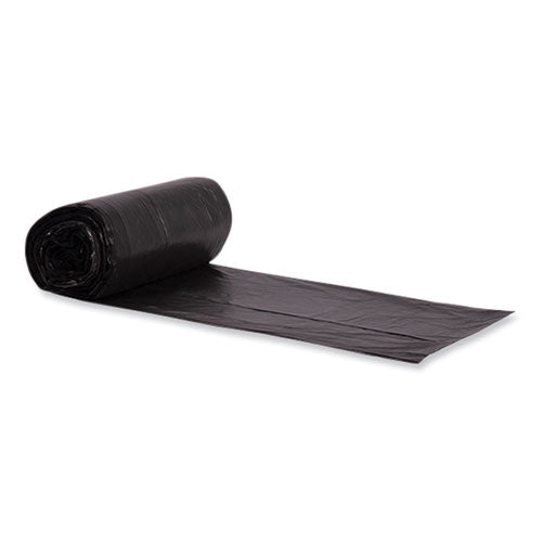 Image of Heritage Eco Blend Max Can Liners, 23 gal, 0.8 mil, 28" x 45", Black, 25 Bags/Roll, 10 Rolls/Carton