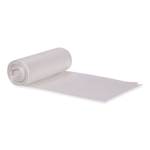 Image of Heritage Eco Blend Max Can Liners, 33 gal, 0.8 mil, 33" x 39", Clear, 25 Bags/Roll, 8 Rolls/Carton