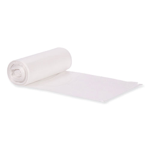 Image of Heritage Eco Blend Max Can Liners, 60 gal, 0.8 mil, 38" x 58", Clear, 20 Bags/Roll, 5 Rolls/Carton