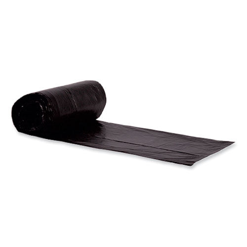Image of Heritage Eco Blend Max Can Liners, 45 gal, 0.8 mil, 40" x 46", Black, 25 Bags/Roll, 6 Rolls/Carton