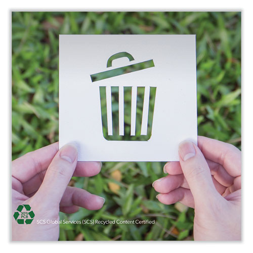 Image of Heritage Eco Blend Max Can Liners, 45 gal, 0.8 mil, 40" x 46", Black, 25 Bags/Roll, 6 Rolls/Carton