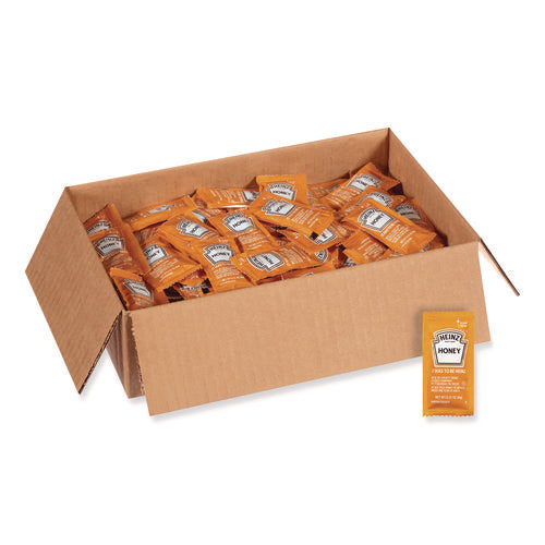 Image of Heinz Single Serve Honey, 0.31 oz Individually Wrapped, 200/Carton