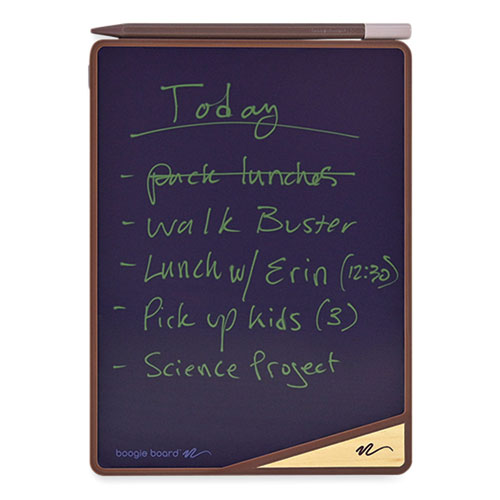 Image of Boogie Board VersaBoard Reusable Writing Tablet, 8.5" LCD Touchscreen, 5.5" x 7.25", Hickory Red/Black