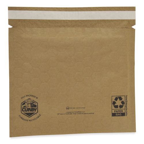 Image of ipg® Curby Mailer Self-Sealing Recyclable Mailer, Paper Padding, Self-Adhesive, #2, 11.38 x 9.5, 30/Carton