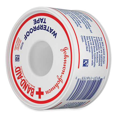 Image of BAND-AID® Water Block Waterproof Medical Tape, Dry Rubber, 1 x 10 yds, White