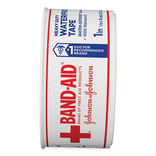 Image of BAND-AID® Water Block Waterproof Medical Tape, Dry Rubber, 1 x 10 yds, White