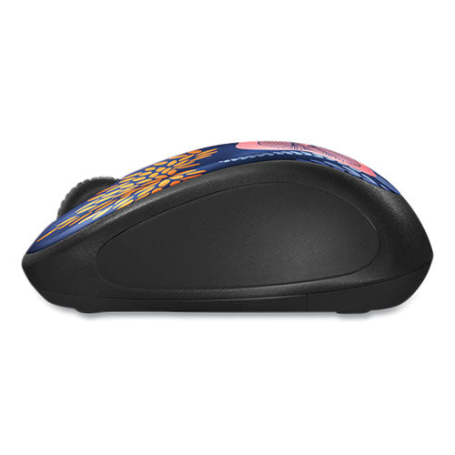 Image of Logitech® M317 Design Collection Limited Edition Wireless Ambidextrous Optical Mouse, 2.4 GHz Frequency/33 ft Range, Forest Floral