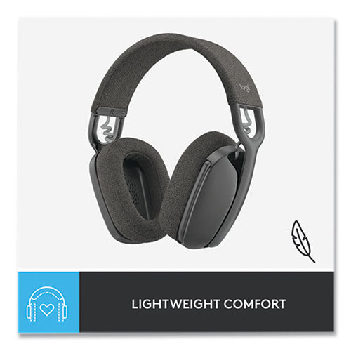Image of Logitech® Zone Vibe 100 Wireless Noise Canceling Over-Ear Headphones, Graphite