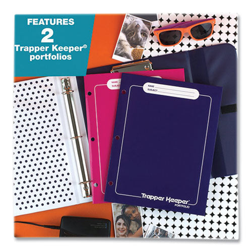 Image of Mead® Trapper Keeper 3-Ring Pocket Binder, 1" Capacity, 11.25 x 12.19, Animal