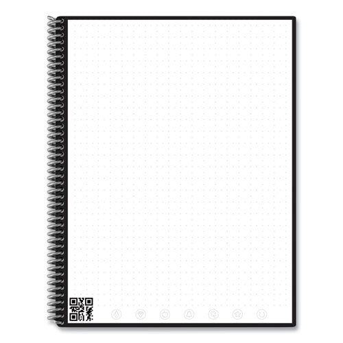 Image of Rocketbook Core Smart Notebook, Dotted Rule (4 sq/in), Red Cover, (16) 11 x 8.5 Sheets