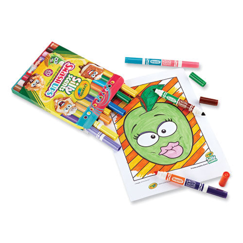 Image of Crayola® Silly Scents Smash Up Dual Ended Markers, Broad Tip, Assorted, 10/Pack