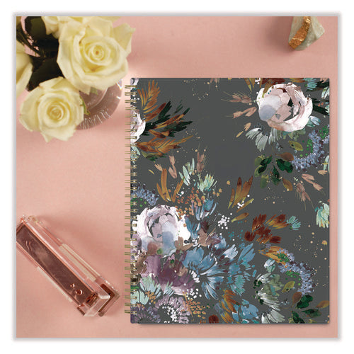 Image of Blue Sky® Kelly Ventura Midnight Garden Weekly/Monthly Planner, Floral Artwork, 11 x 8.5, Multicolor Cover, 12-Month (Jan to Dec): 2025
