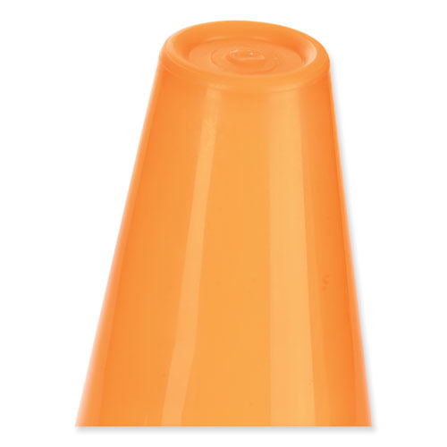 Image of Champion Sports High-Visibility Plastic Cones, 18" Tall, Florescent Orange, 8" x 8" Base